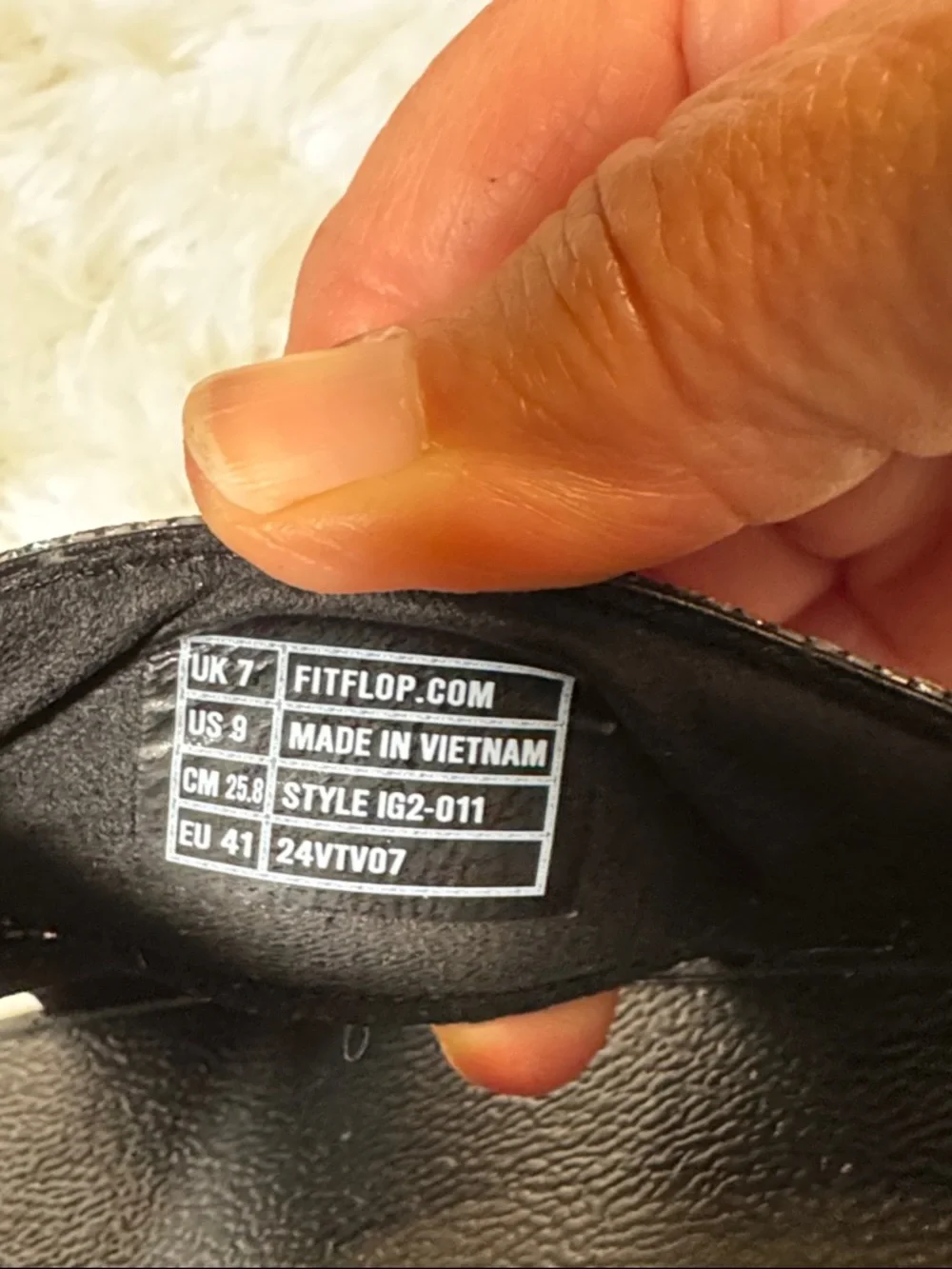 Fitflop LuLu, Black Iridescent Crystal Cross-Band Slides - Picture 3 of 9